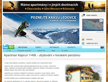 Tablet Screenshot of apartmankaprun.cz